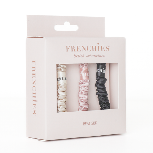 Frenchies Skinny Silk Scrunchies