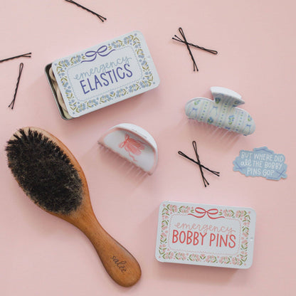 Emergency Bobby Pins Travel Tin with 60 Hair Pins