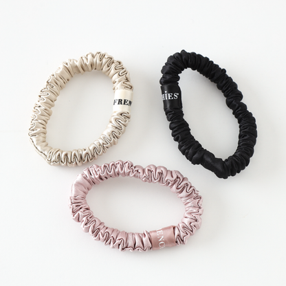 Frenchies Skinny Silk Scrunchies