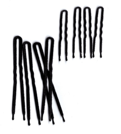 Frenchies Flocked Hairpins