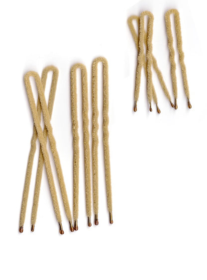 Frenchies Flocked Hairpins