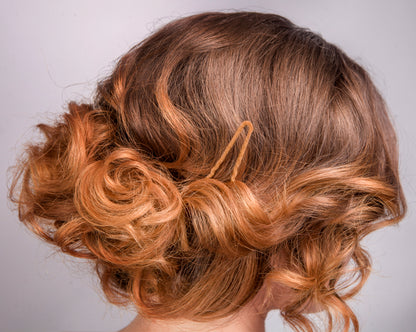 Frenchies Flocked Hairpins