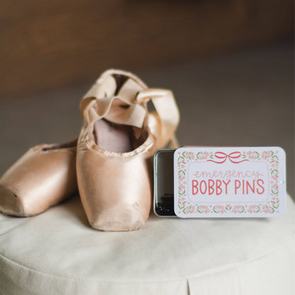 Emergency Bobby Pins Travel Tin with 60 Hair Pins